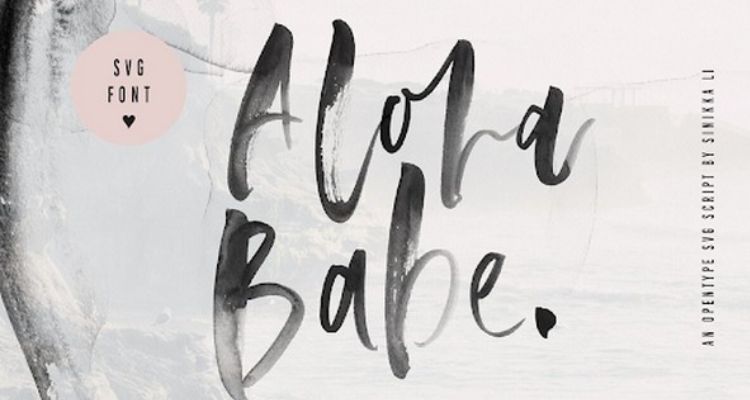 Aloha babe được kết hợp ấn tượng với màu nước thực tế 