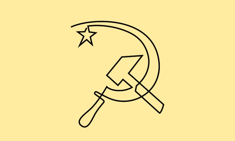 thiết kế cách điệu icon búa liềm
