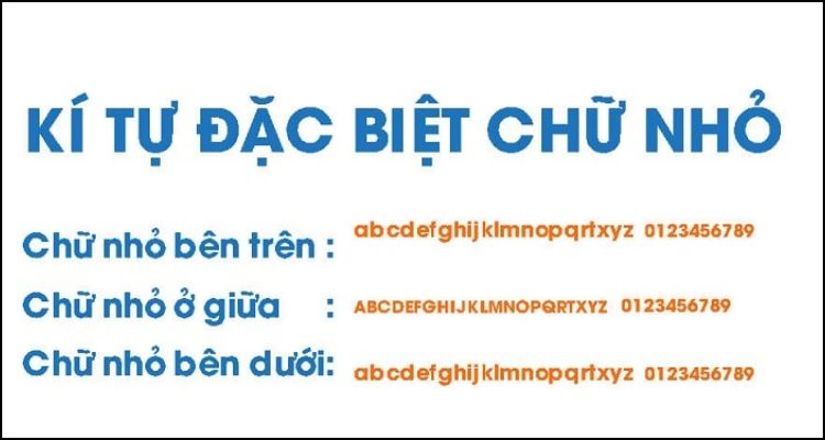Khám phá bộ sưu tập kí tự đặc biệt chữ nhỏ cực chất 