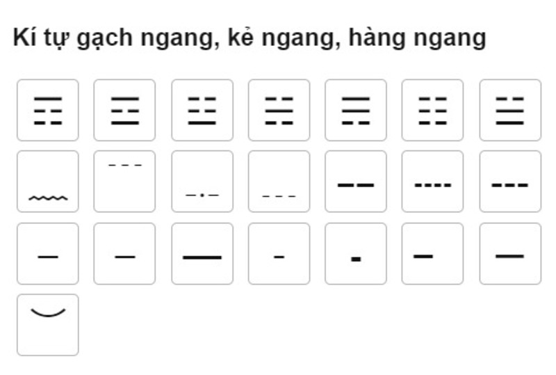 Kí tự đường viền và khung mang tính nghệ thuật