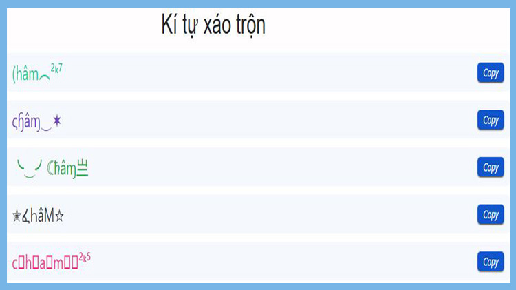 Kí tự chấm