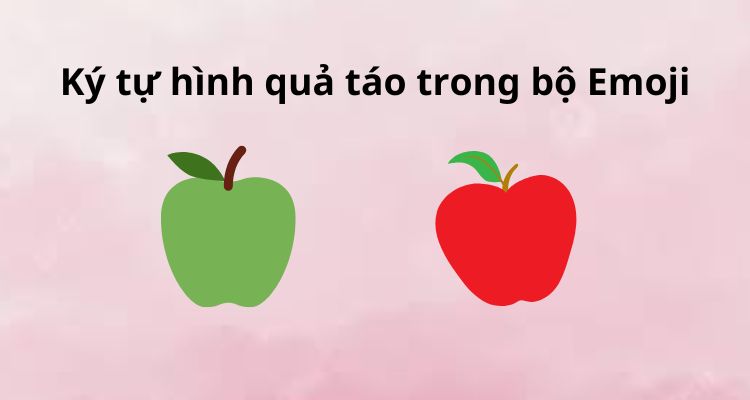 Kí tự hình quả táo thông thường trong bộ 