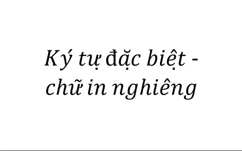 Kí tự TikTok chữ nghiêng tạo phong cách mới mẻ